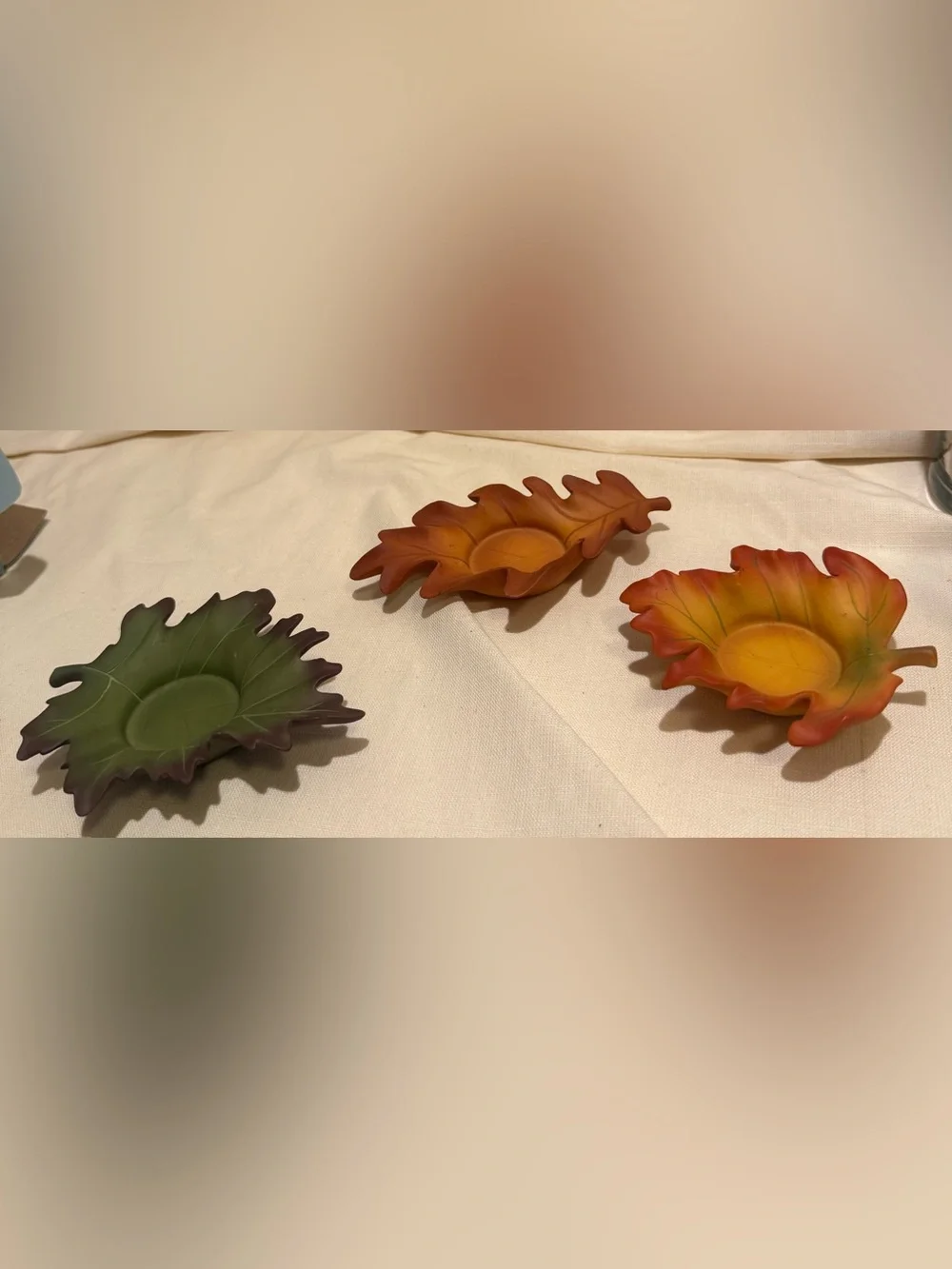 Whispering leaves, tea light candle, holder set, Partilite, fall leaves - Picture 4 of 8